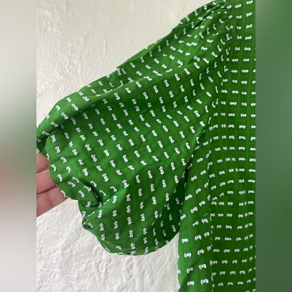 Kate Spade New York x Target Green/White Top, NWT, Sz Large Sold Out Everywhere - Picture 3 of 8